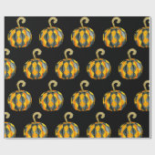 Harlequin Pumpkin Pattern Geschenkpapier (Flach)