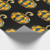 Harlequin Pumpkin Pattern Geschenkpapier (Ecke)