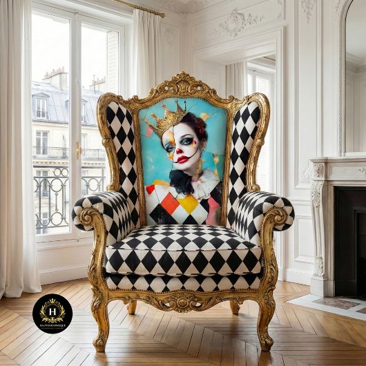 Harlequin Queen Abstrakt Decoupage Seidenpapier