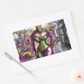 Harlequin Rechteckiger Aufkleber (Umschlag)