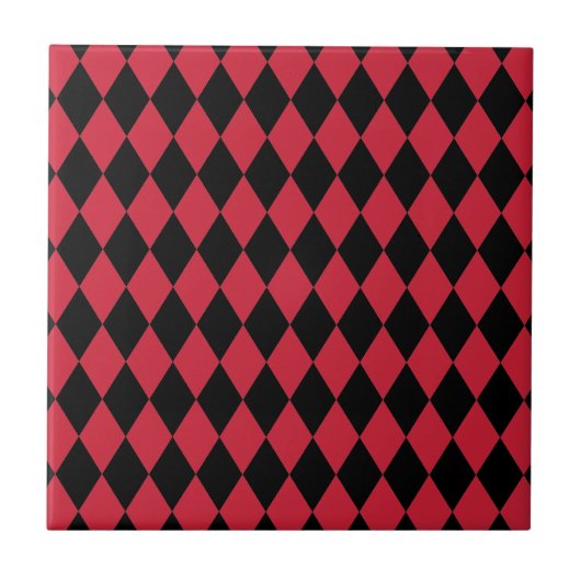 Harlequin Red und Black Fliese (Vorderseite)