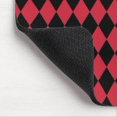 Harlequin Red und Black Mousepad (Ecke)