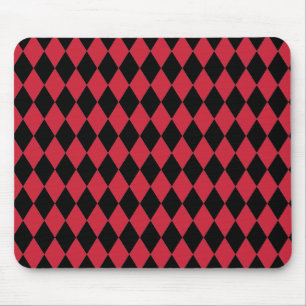 Harlequin Red und Black Mousepad