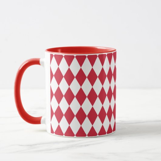 Harlequin Red und White Tasse (Links)
