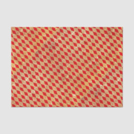 Harlequin Red Vintag Seidenpapier