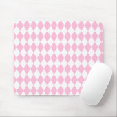 Harlequin Rosa und Weiß Mousepad (Mit Mouse)
