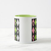 Harlequin-Rose Harlequin-Druck Tasse (Zentrum)