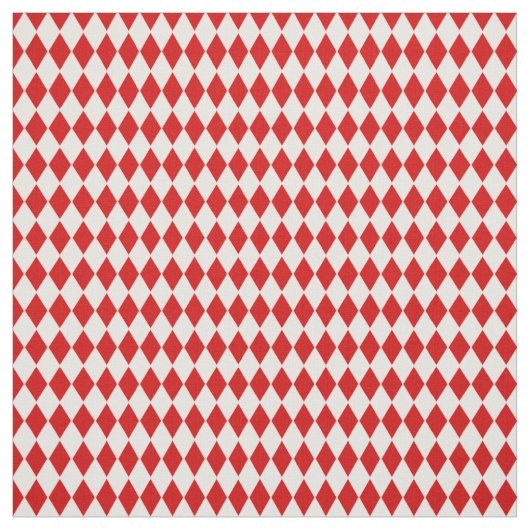 Harlequin-Rotweiße Stoff (Muster)