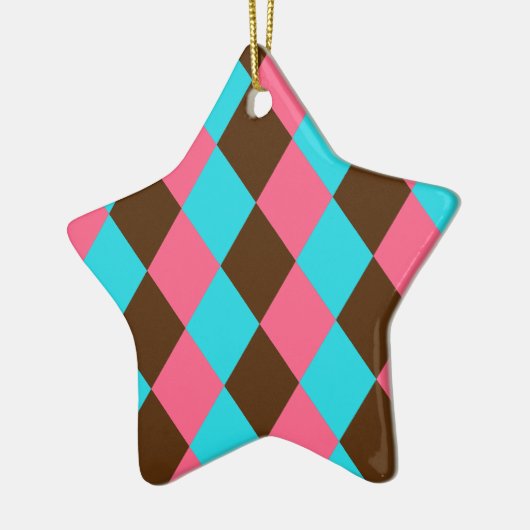 Harlequin, Schokolade Pastel Star Ornament (Links)