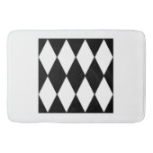 Harlequin, schwarz und weiß badematte (Vorderseite)