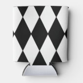 Harlequin schwarz-weiß dosenkühler (Vorderseite)