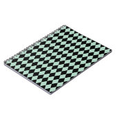 Harlequin Seafoam und Black Notizblock (Linke Seite)