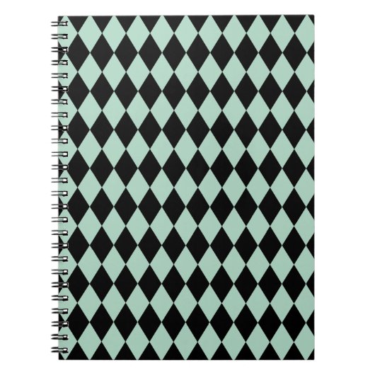 Harlequin Seafoam und Black Notizblock (Vorderseite)