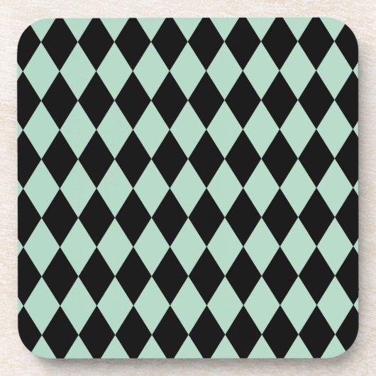 Harlequin Seafoam und Black Untersetzer (Vorderseite)