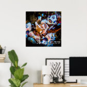 Harlequin Shrimp, Hymenocera picta, Poster (Heimbüro)