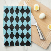 Harlequin Sky und Black Handtuch (Viertel Falte)