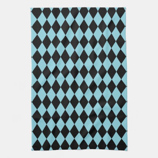 Harlequin Sky und Black Handtuch (Vertikal)