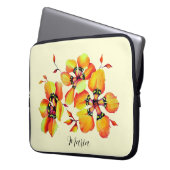 Harlequin Sparaxtricolor Blume Laptopschutzhülle (Vorderseite Links)