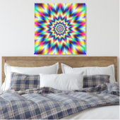 Harlequin Star Leinwanddruck (Insitu (Schlafzimmer))