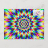 Harlequin Star Postkarte (Rückseite)
