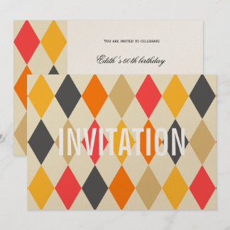 Harlequin-Stil| Party Einladung