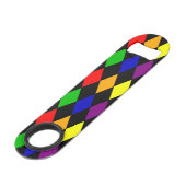 Harlequin-Stolz Speed Flaschenöffner (Vorderseite Schrägansicht)