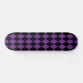 Harlequin Trauben und Schwarz Skateboard (Horizontal)