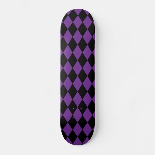 Harlequin Trauben und Schwarz Skateboard (Vorderseite)