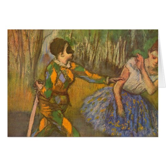 Harlequin und Columbine von Edgar Degas Vintag Art (Vorderseite (Horizontal))