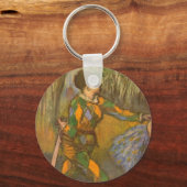 Harlequin und Columbine von Edgar Degas Vintag Art Schlüsselanhänger (Vorderseite)