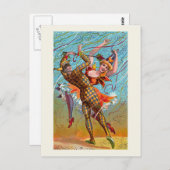 "Harlequin" Vintag Postkarte (Vorne/Hinten)