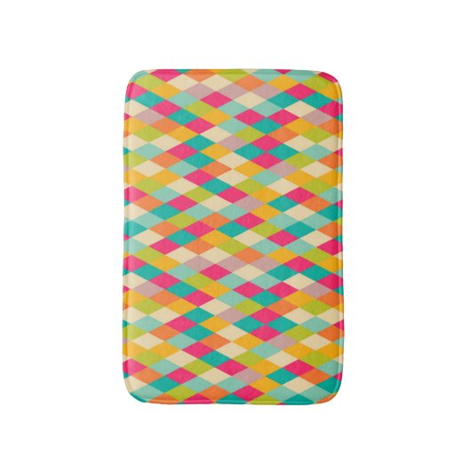 Harlequin-Vintages Muster Badematte (Vorderseite Vertikal)