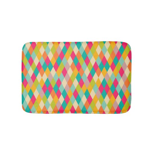 Harlequin-Vintages Muster Badematte (Vorderseite)