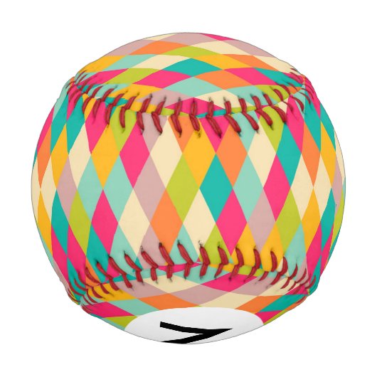 Harlequin-Vintages Muster Baseball (Rückseite)