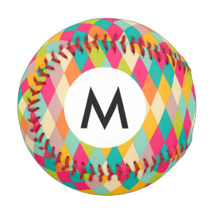 Harlequin-Vintages Muster Baseball