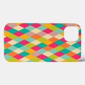 Harlequin-Vintages Muster Case-Mate iPhone Hülle (Rückseite (Horizontal))