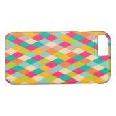 Harlequin-Vintages Muster Case-Mate iPhone Hülle (Rückseite (Horizontal))