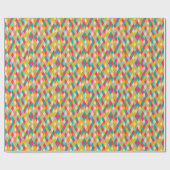 Harlequin-Vintages Muster Geschenkpapier (Flach)