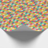 Harlequin-Vintages Muster Geschenkpapier (Ecke)