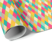 Harlequin-Vintages Muster Geschenkpapier (Rolleneckpunkt)