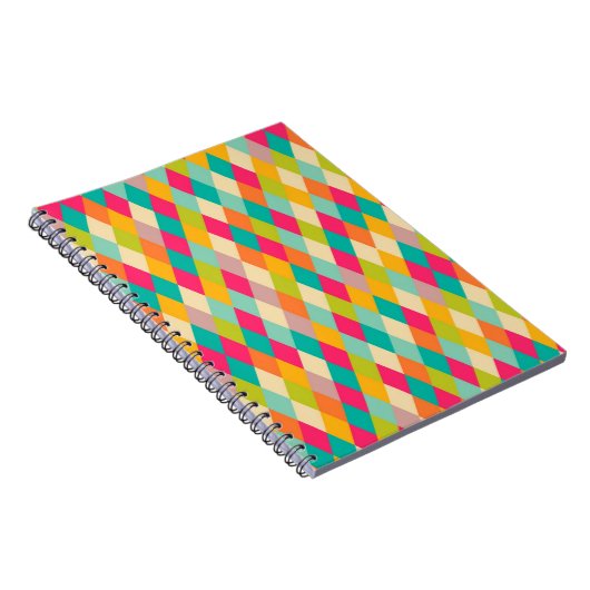 Harlequin-Vintages Muster Notizblock (Rechte Seite)