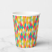 Harlequin-Vintages Muster Pappbecher (Rechts)
