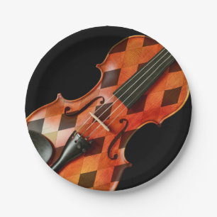 Harlequin Violin Pappteller