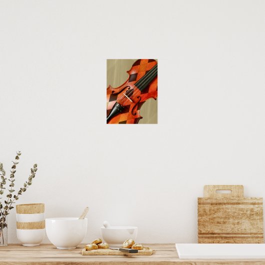 Harlequin Violin Poster (Küche)