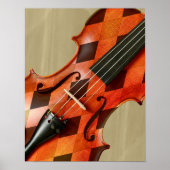 Harlequin Violin Poster (Vorne)
