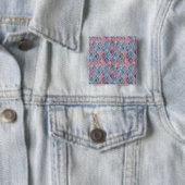 Harlequin-Wasserfarbe Diamant geometrisches Muster Button (Beispiel)