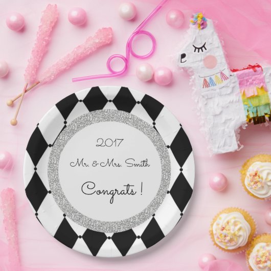 Harlequin_Wedding-Engagement_Template-Celebration Pappteller (Party)