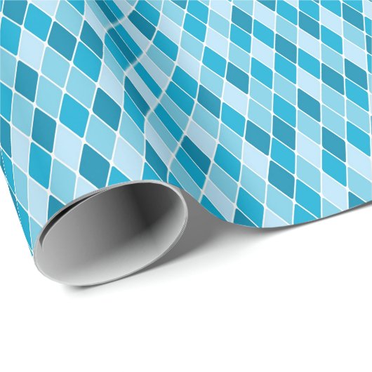 Harlequin-Wintermuster Geschenkpapier (Rolleneckpunkt)