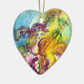 HARLEQUINA SPIELVIOLIN MIT CAT KERAMIKORNAMENT (Links)