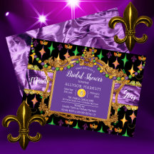 Harlequins Lilie Mardi Gras Brautparty